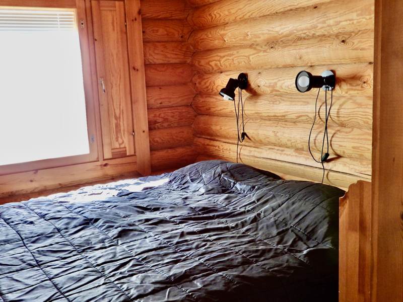 Separate sleeping area by the window.