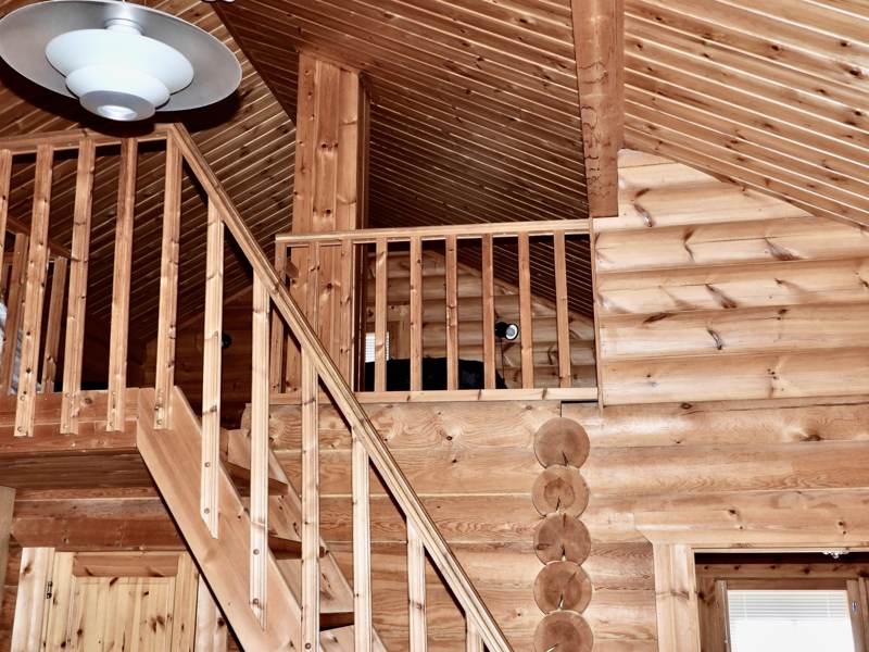 Stairs to the upper level.